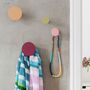 Wall Hanging Hooks Pin Style In A Set Of Four Colours, thumbnail 1 of 9