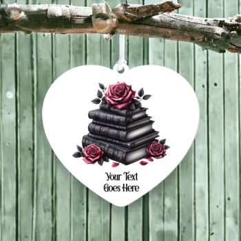 Personalised Gothic Books Love Decoration, 2 of 2