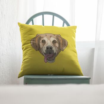 Personalised Pet Portrait Cushion, 2 of 11