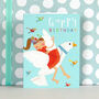 Mini Glittery Dove Birthday Card, thumbnail 1 of 4