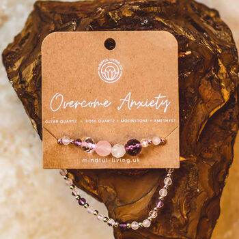 Faceted Crystal Intention Beaded Bracelet, 4 of 12
