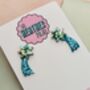 Shooting Star Glitter Drop Earrings / Make A Wish Gift For Friend, thumbnail 2 of 6