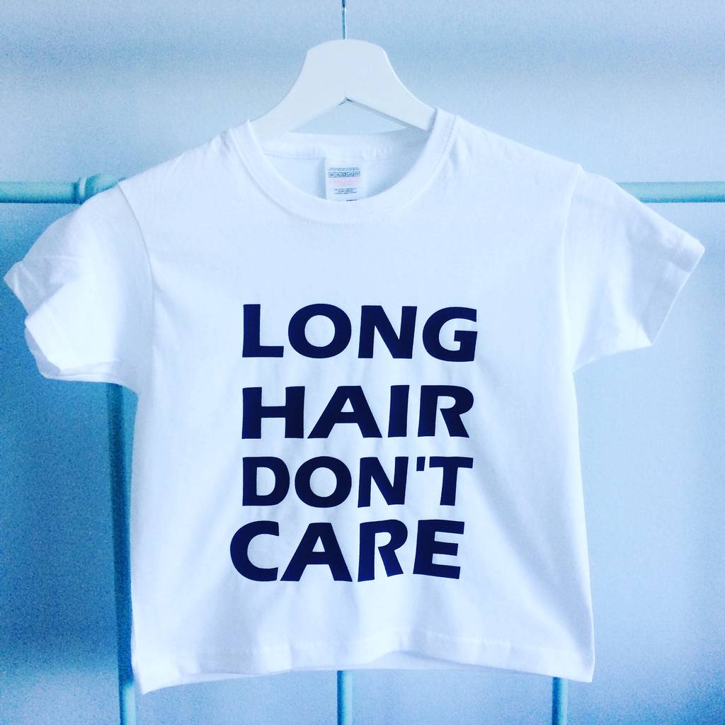 Surf Dude Tshirt Long Hair Dont Care By Little Cub