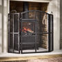 Blacksmith Three Panel Folding Fire Guard, thumbnail 1 of 6