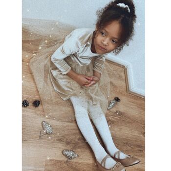 Champagne Gold Christmas Party Tutu Dress, 6 of 7