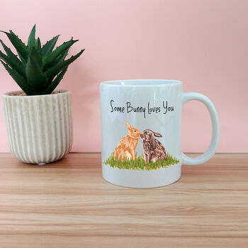 Personalised Some Bunny Loves You Mug, 3 of 4