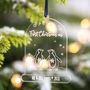 Personalised First Married Christmas Cloche Decoration, thumbnail 1 of 2