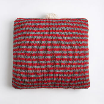 Christmas Gonk Cushion Intermediate Knitting Kit, 2 of 8
