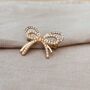 Pearl And Crystal Bow Brooch, thumbnail 5 of 5