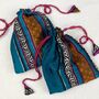 Fair Trade Recycled Sari Fabric Refillable Lavender Bag, thumbnail 11 of 12