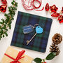Blue Badge Wallet, Keyring And Radar Key In Blackwatch Tartan, thumbnail 3 of 3