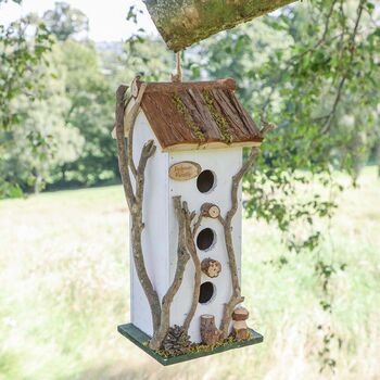 Dove Cottage Personalised Three Tier Bird House, 4 of 8