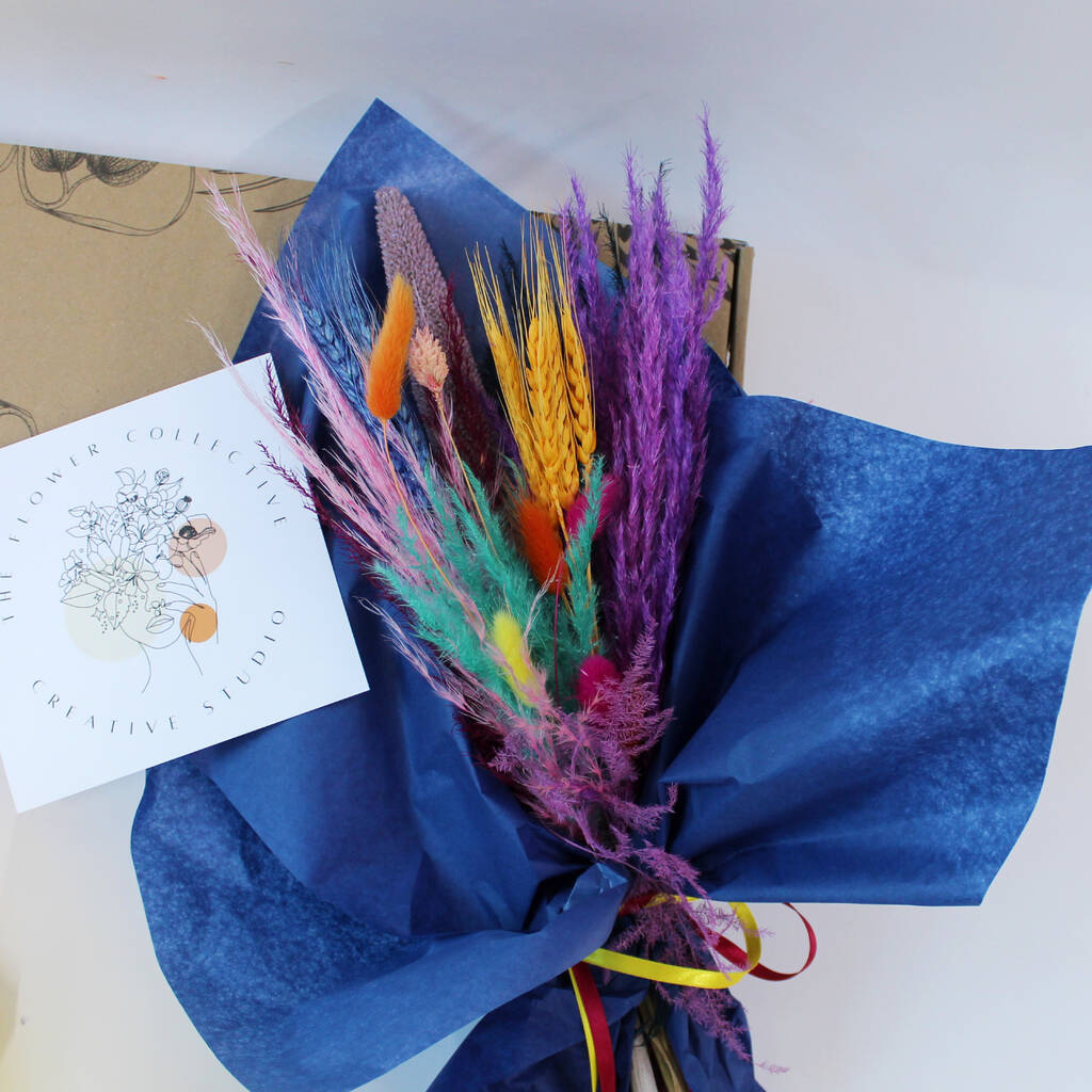 Rainbow Jewel Letterbox Dried Flowers By The Flower Collective