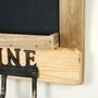 Wooden Chalkboard Shelving Unit With Hooks, thumbnail 5 of 5