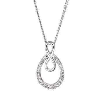 Emily And Ophelia Diamond Infinity Necklace, 2 of 4