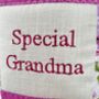 Special Grandma Cushion   Pink And Purple, thumbnail 5 of 7