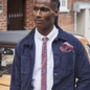 Mens Red Berry Pocket Square, thumbnail 3 of 5