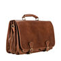 Personalised Men's Leather Briefcase Satchel 'Jesolo3', thumbnail 5 of 11