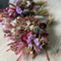 Plum And Lilac Dried Flower Bouquet, thumbnail 6 of 6