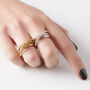 Entwined Serpent Ring In Silver, thumbnail 7 of 7