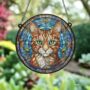 Cat Bengal Stained Glass Effect Suncatcher, thumbnail 3 of 3