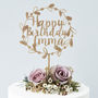 Personalised Floral Birthday Cake Topper, thumbnail 9 of 11
