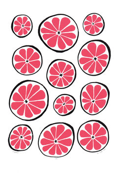Grapefruit Limited Edition Print Framing Available, 3 of 3