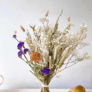 Banksia Dried Flower Bouquet With Wheat, 3 of 8