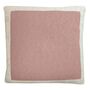 Solid Knitted Poster Cushion Pink, thumbnail 3 of 4