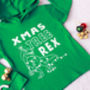 Tree Rex Dinosaur Kids Christmas T Shirt/ Hoodie, thumbnail 3 of 5