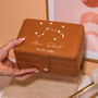 Personalised Star Sign Jewellery Box Gift For Her Travel Accessories, thumbnail 1 of 12