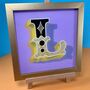 Glass Gold Leaf Circus Style Personalised Initial, thumbnail 2 of 8