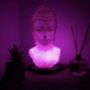 Glowing Buddha Head Lamp With Stand, thumbnail 5 of 9