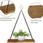 Floating Hanging Wood Shelves Set Of Two, thumbnail 4 of 4