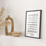 Personalised Corinthians Print Wedding Gift For Couple, thumbnail 3 of 10