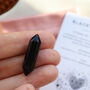 Black Obsidian Crystal Point For Strength And Grounding, thumbnail 1 of 5