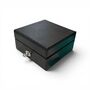 Personalised Hand Finished Leather Cufflink Box, thumbnail 9 of 10