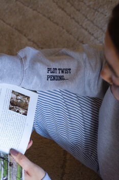 I'd Rather Be Reading Slogan Sweatshirt, 7 of 7