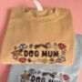Dog Mum Embroidered Sweatshirt, thumbnail 2 of 5