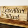 Wooden Vintage Hand Engraved Wall Mounted Signs, thumbnail 8 of 10