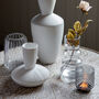 Crisp White Ridged Vase, thumbnail 2 of 7