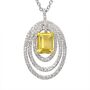 Citrine 925 Sterling Silver Statement Necklace, thumbnail 3 of 4