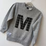 Kids And Babies Personalised Grey Letter Sweatshirt, thumbnail 3 of 11