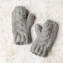 Cable Mittens And Headband Intermediate Knitting Kit, thumbnail 6 of 7
