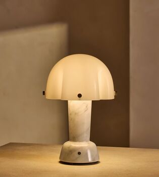 Portable Lamp, Carrara Marble, 3 of 3