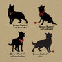 Personalised German Shepherd Print For One Or Two Dogs, thumbnail 2 of 10