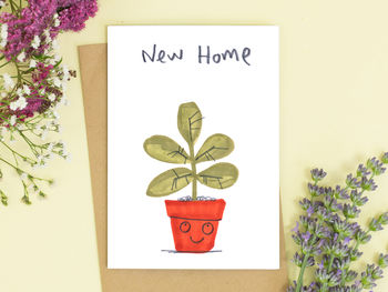New Home Pot Plant Card, 2 of 2