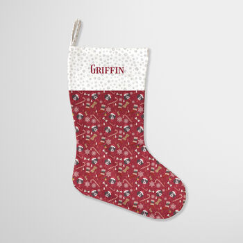 Personalised Dog Pointer Christmas Stocking, 4 of 4