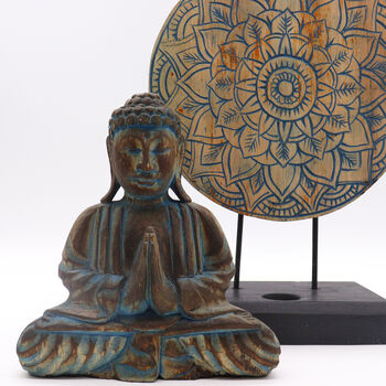 Buddha Feng Shui Set Flower Mandala Blue, 7 of 7