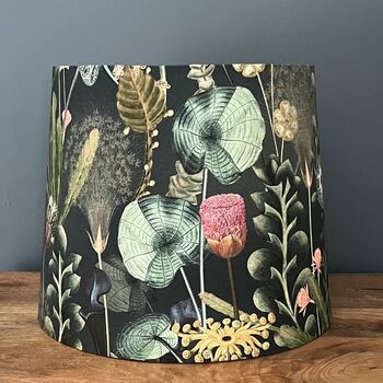Hester Dark Forest Green Floral Empire Lampshade, 8 of 10